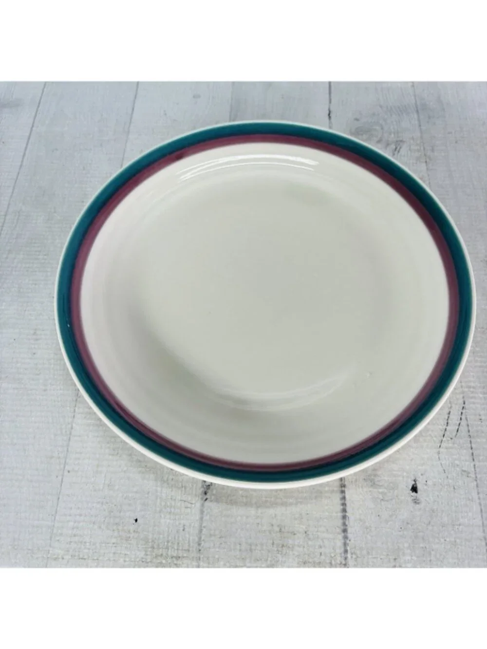 Pfaltzgraff JUNIPER Green Mauve Bands Stoneware 10